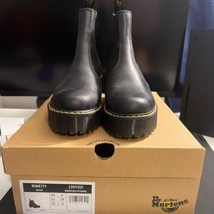 Black Burnished Wyoming Dr Martens